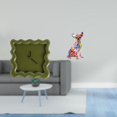 thumbnail image 2 of Reloj de pared cuadrado, estatua de perro colorida, decoración de pared, regalos, silencioso, preciso, adorno colgante, reloj multicolor, coleccionabl, 2 of 8