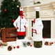 thumbnail image 5 of Ounissouiy Envoltura de la manga de la botella de Navidad Divertido Mini Chef Regalos de fiesta Tela Vestido de vino tinto Hotel Cafetería Kits de decoración para fiestas Estilo de botón, 5 of 6