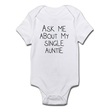 

CafePress - Ask Me About My Single Auntie Body Suit - Baby Light Bodysuit