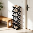 thumbnail image 4 of Tier Foldable Shoe Rack Organizer Shelf Space Saving Storage for Entryway Closet Bedroom Corner, 4 of 5