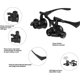 thumbnail image 2 of Magnifying Glasses with 2 LED Lights, 8 Detachable Lenses, Head Mount Magnifier, Hands Free Magnifying Glasses(2.5X 4X 6X 8X 10X 15X 20X 25X), 2 of 5