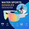 thumbnail image 3 of Wiher Smart Camera Glasses, Outdoor Sports Glasses HD Recording Video, Cycling Action Sunglasses, Wearable Audio Take a Picture Wireless Photography Shooting VCR，Suitable for Men and Women(White), 3 of 7