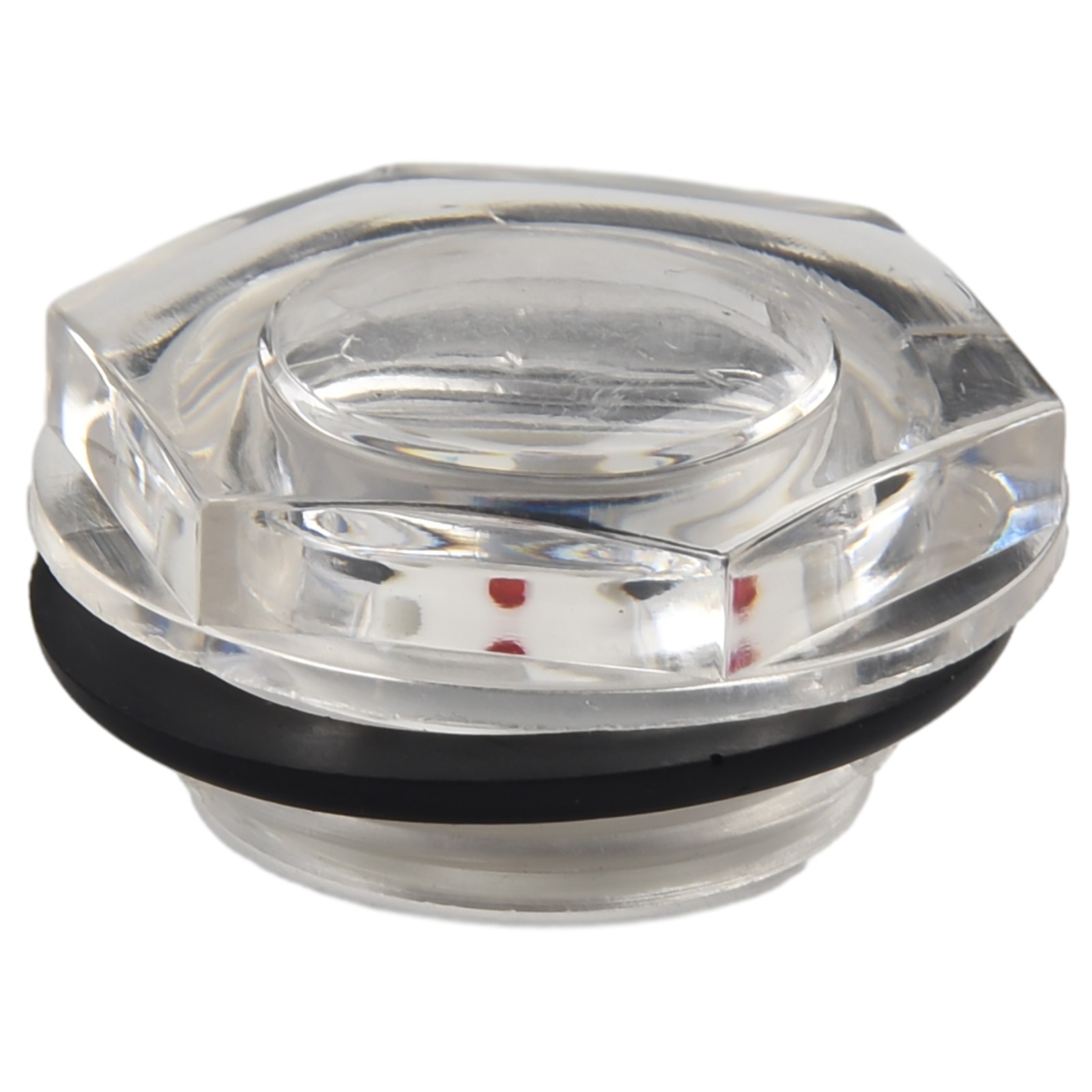 Uxcell G3/4 Male Thread Air Compressor Fitting - Clear Plastic Oil Sight Glass