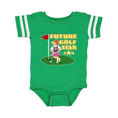 

Inktastic Future Golf Star with Red Haired Golfer Gift Baby Boy or Baby Girl Bodysuit