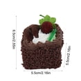 thumbnail image 2 of EGNMCR Home Decor, Room Decor, Wall Decor Simulated French Cream Cake Fake Dessert Bread Mousses Cake Refrigerator Display Showcase Props Home Decor Store Decor PU simulation ornament, 2 of 5