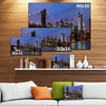 thumbnail image 2 of Designart - Brooklyn Bridge and Manhattan at sunset - Extra Large Canvas Art Print, 2 of 2