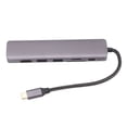 thumbnail image 4 of Hub USB C 7 en 1 4K 1Gbps Ethernet 100W PD 2 puertos USB3.0 adaptador multipuerto de interfaz Multimedia de alta definición, 4 of 5