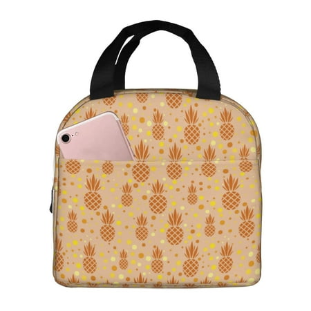 Insulated Lunch Bag for Women Men - Pineapples Leakproof Cooler Lunch Box for Women Men  Lunch Tote Bags for Work School Picnic Travel