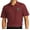 Burgundy, variant on Mens Indian Big Chief Motorcycle Patch Short Sleeve Polo Shirt, 3XL True Navy Blue