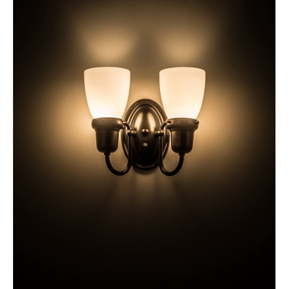 Meyda Tiffany 188456 Revival 2 Light 9" Tall Wall Sconce - Brown