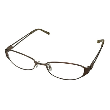 Jones New York Womens Oval Metal Eyewear Frame, J458 Champagne 51mm