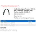 thumbnail image 2 of Air Conditioning and Tensioner Multi Rib Belt - Compatible with 2003 - 2008 Cadillac Escalade ESV 6.2L V8 2004 2005 2006 2007, 2 of 2