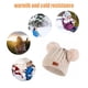 thumbnail image 4 of Minnieouse Bufanda Bebé Invierno Cálido Kit Beanie Cap Elasticidad Protector Térmico Clima Frío Suministros de Calor Sellado Versátil Sombreros Bola de color beige, 4 of 6