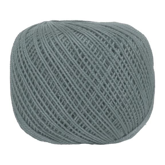 164 Yards Size 3 Dark Gray Pearl Cotton Crochet Thread Lace Weight Yarn Tatting Thread for Crocheting Knitting Embroidery Sewing