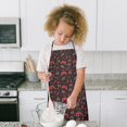 thumbnail image 3 of Red Controllers Games Icons Black Pattern Kids Aprons for Girls and Boys,Adjustable Neck Strap Toddler Aprons for Kids Cooking Baking, 3 of 3