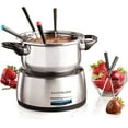 thumbnail image 7 of FPS200 6-Cup Stainless Steel Electric Fondue Pot with Temperature Control, 6 Color-Coded Forks and Removable Pot - Perfect for Chocolate, Caramel, Cheese, Sauces and More, 7 of 7