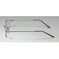 thumbnail image 4 of NEW VERA WANG V04 WOMENS/LADIES DESIGNER HALF-RIM GOLD "SCHOOL TEACHER PROFESSOR" LOOK MADE IN JAPAN FRAME DEMO LENSES 49-18-135 EYEGLASSES/EYEGLASS FRAME, 4 of 9