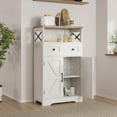 thumbnail image 3 of Zocalo Buffet Blanco con 2 Cajones y 2 Puertas - Credenza Multiusos para Comedor, Cocina o Sala, 108cm, 3 of 6