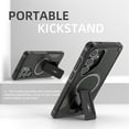 thumbnail image 2 of for Samsung Galaxy A35 6.6-inch Case [Compatible with MagSafe] Built in Invisible Stand, Military Grade Shockproof Soft TPU Protective Cover Case,Black,For Galaxy A35, 2 of 8