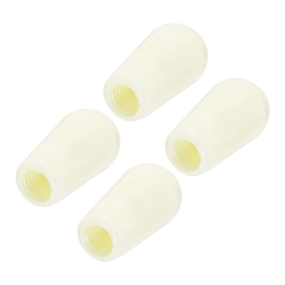 4Pcs Guitar 3 Way Pickup Switch Tip M4 Plastic Toggle Switch Knobs LP Electric Guitar, Cream