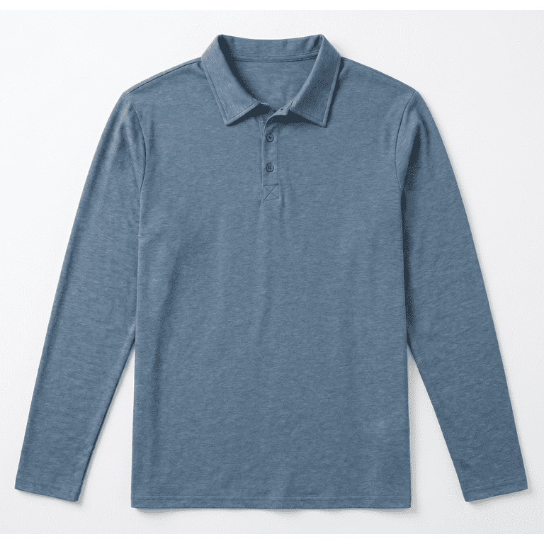 Iceglad Men's Long Sleeve Polo Shirt photo 7