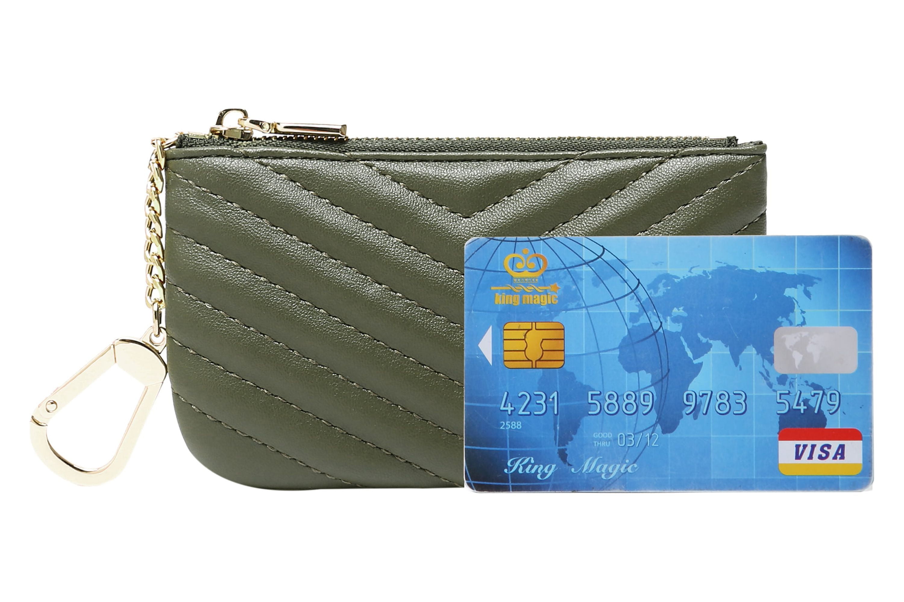 Small Coin Purse Keychain Daisy Rose Luxury Key Chain Pouch With