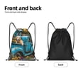 thumbnail image 2 of Yiaed Vintage Pickup Sunflower Dog Print Drawstring Bags Drawstring Backpack Bulk String Back Pack Gym Sport Bag-Medium, 2 of 5