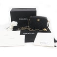 thumbnail image 2 of Pre-Owned CHANEL AS3258 Matelassé Coco Mark Chain Shoulder Bag Camera Lambskin Black Gold..., 2 of 15