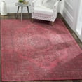 thumbnail image 3 of SAFAVIEH Classic Vintage Ivonette Overdyed Border Cotton Area Rug, Fuchsia, 4' x 6', 3 of 4