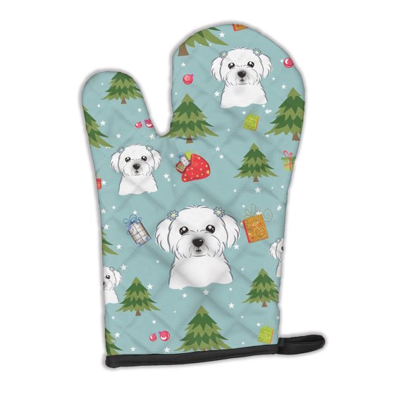 Carolines Treasures BB4997OVMT Christmas Maltese Oven Mitt Large multicolor