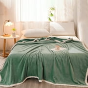 Cool and Breathable In Summer Solid Colour Milk Velvet Washable Cool Comforter
