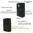 thumbnail image 4 of CHUANK Mini PIR Motion Sensor Activated Voice Reminder   Multiple Recorded Sounds Player Halloween Christmas Sound Effect for Shop Store Factory Supermarket (black), 4 of 17