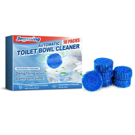 Automatic Toilet Bowl Cleaner Tablets, Bathroom Toilet Tank Cleaner (10 PACK)