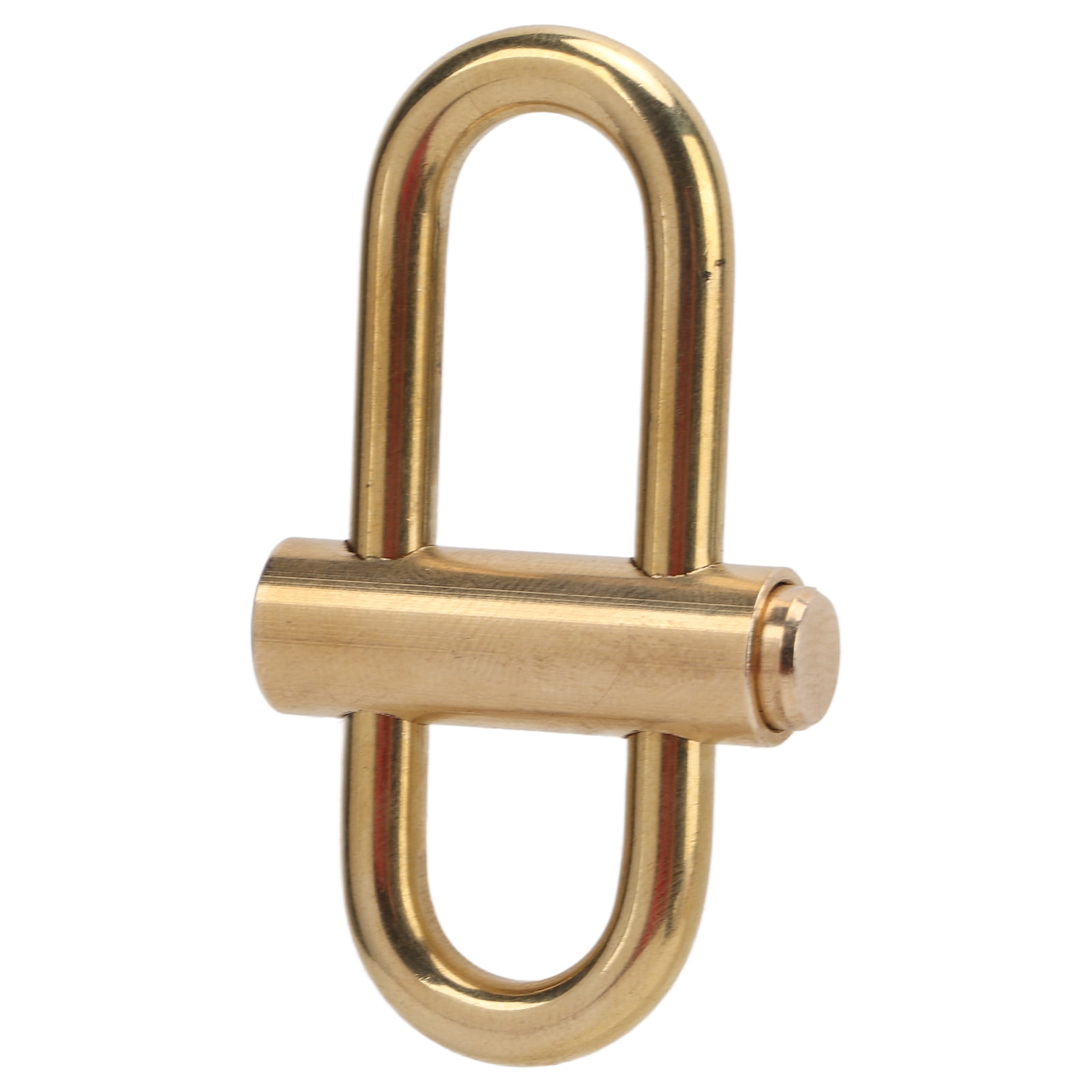 Brass Lock Clip Key Holder, Oval Elegant Slide Locking Carabiner ...