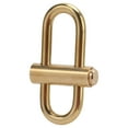 thumbnail image 2 of Slide Locking Carabiner, Lightweight Oval Brass Lock Clip Key Holder Durable Simple  For Hiking, 2 of 8