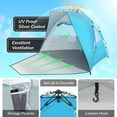 thumbnail image 6 of UBesGoo Beach Tent Quick-Open Free Ride Camping Tent Blue, 6 of 8