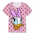 thumbnail image 2 of Ropa de Disney para niños, camisetas de manga corta de verano 2022 para niñas, camisetas con estampado de dibujos animados de Mickey Mouse y Minnie Mouse para bebés, ropa para niñas 100 Gao Jinjia LED, 2 of 2