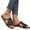 black, variant on Women’s Solid Color Woven Slide Sandals, Simple Beach Flat Slippers