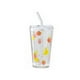 thumbnail image 1 of Straw cup cartoon scale milk cup straw with lid milk tea cup coffee household glass cups, 1 of 5