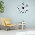 thumbnail image 4 of Etiqueta engomada del reloj de pared 3D DIY Reloj colgante Calcomanía autoadhesiva Decoración Etiqueta engomada del reloj de pared, Negro Scienceny HA004428-02, 4 of 6