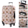 thumbnail image 5 of Pink Highland Cow Flower Pattern Luggage Cover Fashion Suitcase Cover Baggage Covers Fit 25-28 Inch Luggage (Go Travel), 5 of 5
