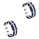 thumbnail image 2 of Kearding Correa de reloj inteligente Reloj inteligente colorida Piezas de reparación de diario Compatible con accesorios Watch FIT Azul Azul blanco 2piezas, 2 of 5