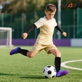 thumbnail image 3 of Kids Soccer Socks with Shin Guards Arm Sleeves for Youth Teens Soccer Protection Defender Gear for 4-16 Years Old Girls Boys, 3 of 7