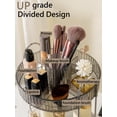 thumbnail image 2 of Organizador de maquillaje Asayuee 360, giratorio, 2 niveles, gris, 2 of 5