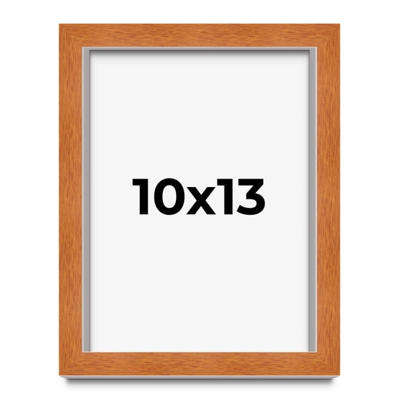 10x13 Shadow Box Frame Brown | 0.875 Inches Deep Real Wood Contemporary Shadowbox Display Frame |