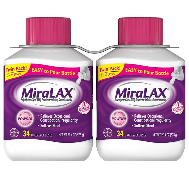 MiraLAX Powder Laxative, 68 Doses