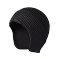 thumbnail image 7 of GRNSHTS Men Knit Cap Aviator Bomber Winter Warm Beanie Plain Hat Ear Flap Ski Skull Cap (Black), 7 of 7