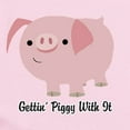 thumbnail image 2 of CafePress - Gettin' Piggy Infant Bodysuit - Baby Light Bodysuit, Size Newborn - 24 Months, 2 of 4
