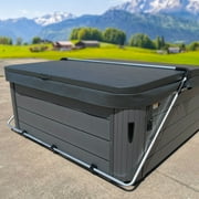 Puri Tech Cover Lifts Fold Bottom or Deck Mount Spa & Hot Tub Cover Lift Removal Silver 11.53 lb