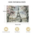 thumbnail image 2 of Wuche Visual Art Deco Pink Abstract Paris Canvas Painting Printed Wall Art Romantic Couple Cherry Blossom Canvas Painting Posters And Prints Wall Art Pictures for Living Room Bedroom Decor, 2 of 5